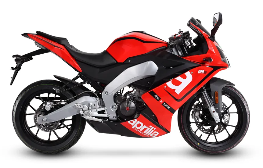Aprilia GPR 150 Side View Red Color 2026 Bangladesh