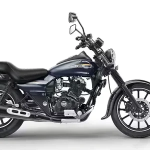 Bajaj Avenger Street 150 matte black side view in Dhaka showroom 2026