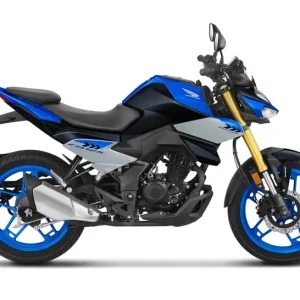 Honda CB125 Hornet Blue Color Side View in Bangladesh Showroom