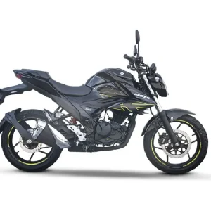 New Suzuki Gixxer 2026 Black Color FI ABS variant in Bangladesh showroom