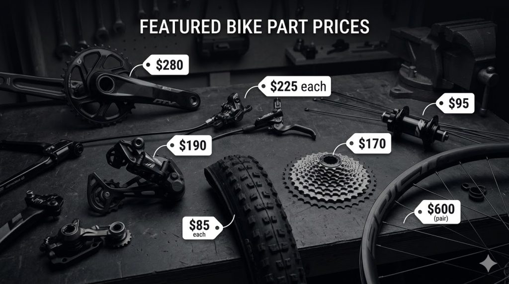 Bike parts price