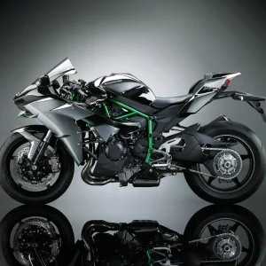 Kawasaki Ninja H2 2026 Model Mirror Spark Black in Dhaka Showroom