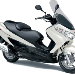 Suzuki Burgman 125 price in bangladesh 2026 model showing glossy premium finish inside authorized local showroom